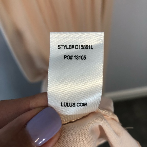 NWT Lulus Make Me Move Maxi blush pink sz S - Picture 7 of 7